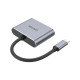 USB-C to HDMI 2.0 and VGA Adapter with MST Dual Monitor Unitek V11264
